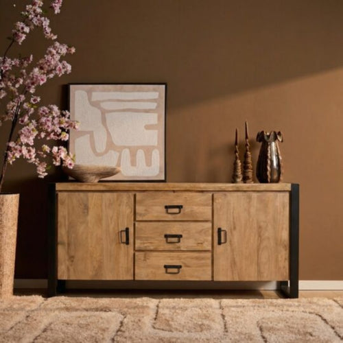 Starfurn Dressoir Britt - Naturel Hout - 160x40x80cm