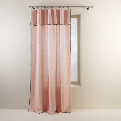 Madura Gordijn Carlina poederroze en zwarte hommel 150x280 cm