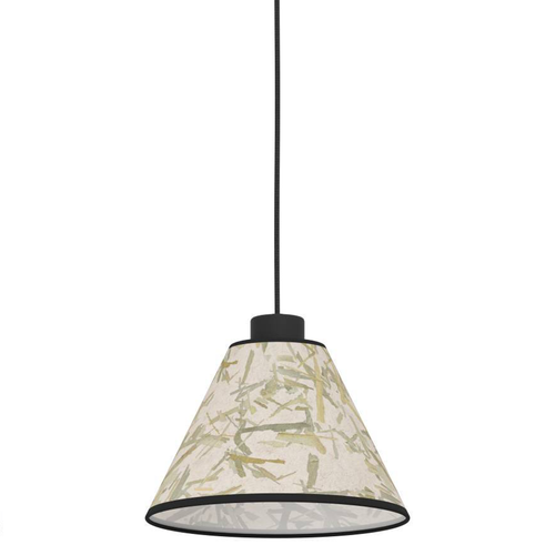 EGLO hanglamp Oxpark - e27 - 92 cm - zwart/wit/groen - bamboe