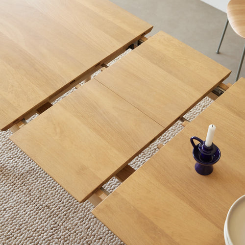 Tikamoon Uitschuifbare tafel in massief mangohout 4-6 personen. - Naturel