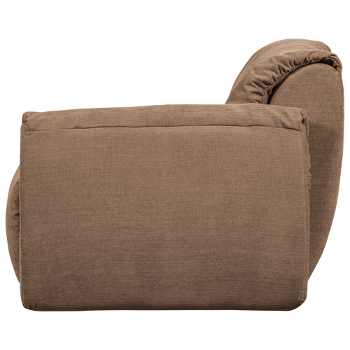 WOOOD 1-zits met arm rechts Baggy - Geweven Chenille - Bruin - - vtwonen shop