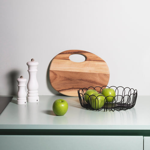 Ona - Draadmand 26,5xH7,5cm zwart Flores - vtwonen shop