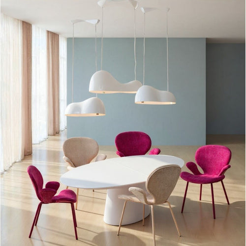 Kare Design Stoel met armleuningen Soft Blossom creme