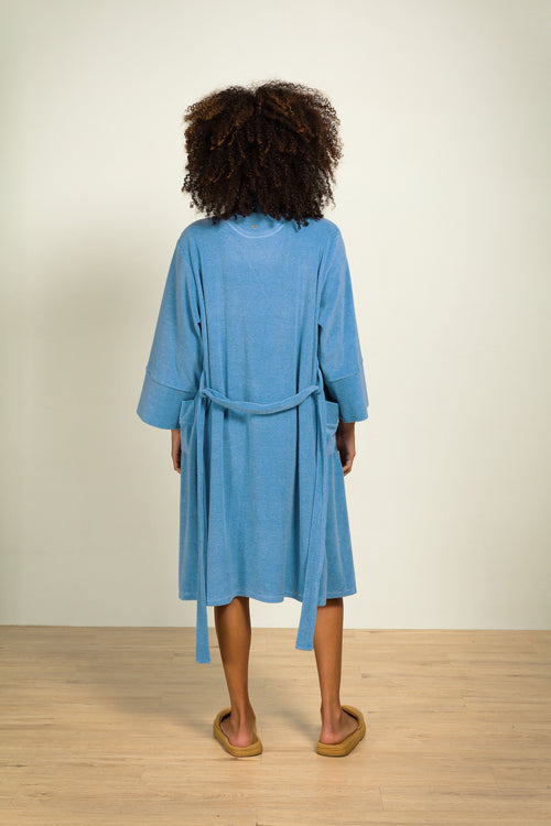 Pip Studio - Naomi Kimono - Dames - Petite Sumo Stripe - Blauw - XXL