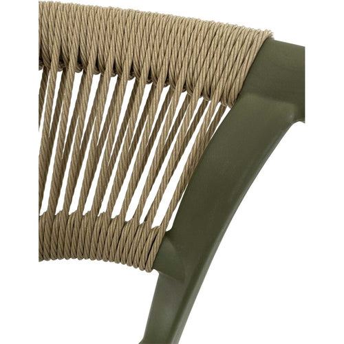 Lesli Living bistrostoel Terrasa - groen - 56x55x74,5cm