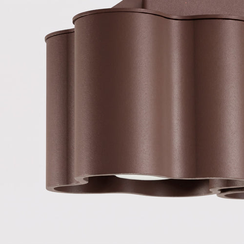 Sollux Lighting Plafondlamp OVIO 2 bruin GU10 - 24,5x12x12cm