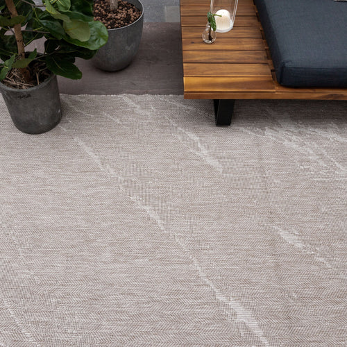 Buitenkleed Marble - Naturel/wit - dubbelzijdig - EVA Interior - 160 x 230 cm