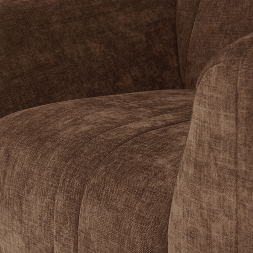 WOOOD fauteuil Omaire - Chenille - Lichtbruin