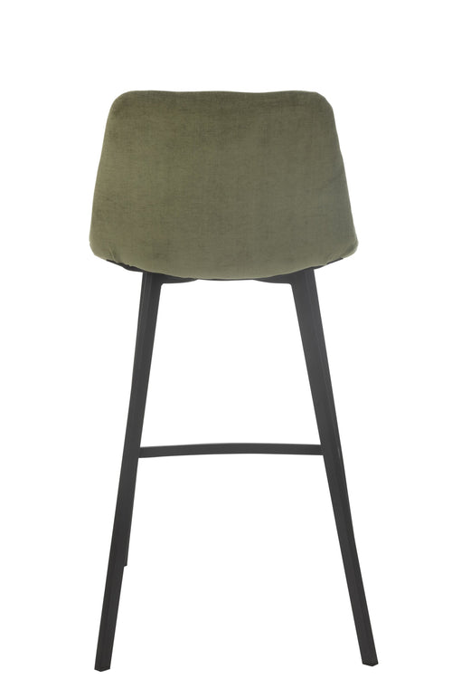 J-Line barstoel Kent - metaal/polyester - groen