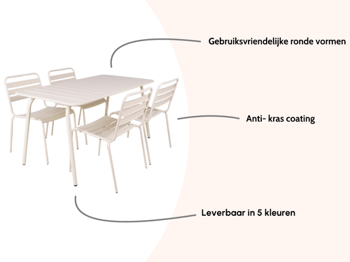 MaximaVida metalen tuinset Max ivoor 150 cm - vtwonen shop