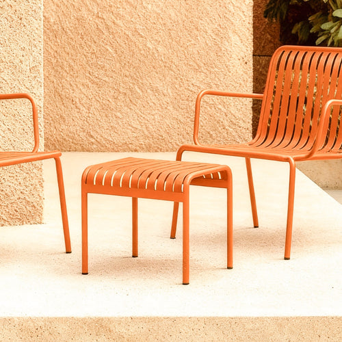 Tikamoon 2-zits tuinsets van oranje metaal - Oranje