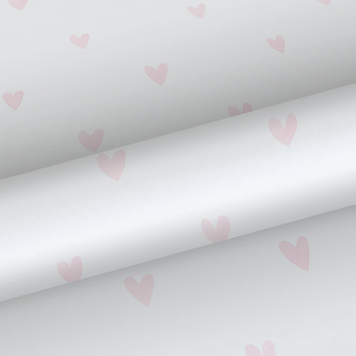 Walls4You behang confetti hartjes licht roze - 53 cm x 10.05 m - 935300