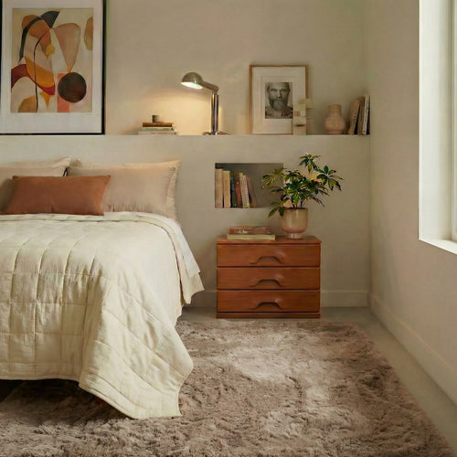 Mrcarpet vloerkleed Fluffy - beige - 240x340cm