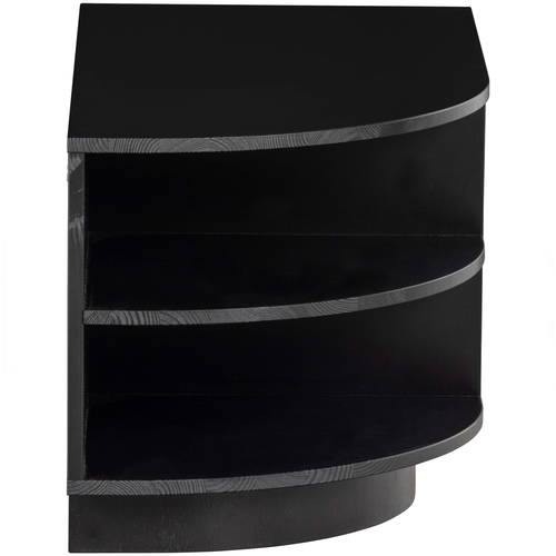 WOOOD tv-meubel rond links Finca - Zwart - 40x78x40 - vtwonen shop