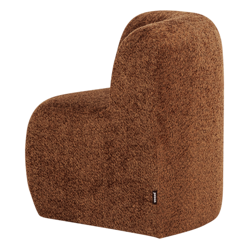 WOOOD eetbank hoek met rugleuning Mojo Base - Wollig - Roestbruin - 83x80x80