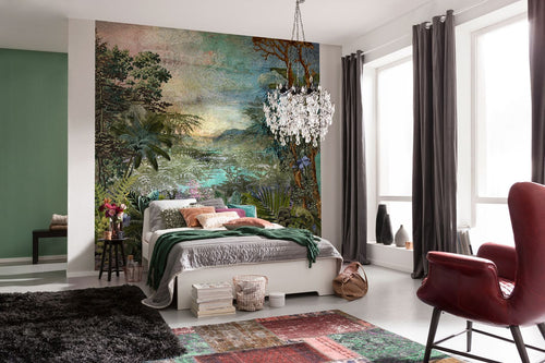 Sanders & Sanders fotobehang jungle-motief groen - 250 x 250 cm - 611842
