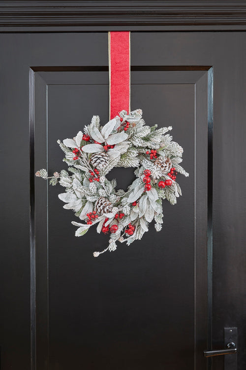 Mica Decorations Belfort Kerstkrans - Ø40 cm - Groen