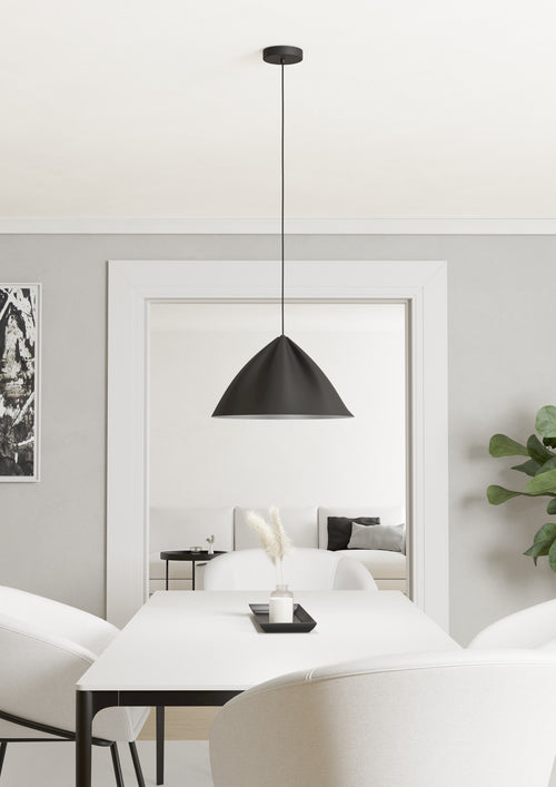 EGLO hanglamp Podere - e27 - ø 42,5 cm - zwart - staal