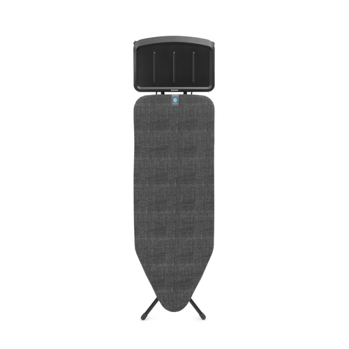 Brabantia Strijkplank C, 124x45 cm, solide stoomunithouder - Denim Black