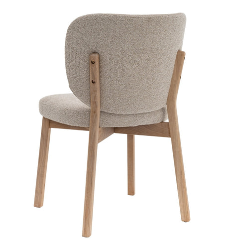 DÉJA Living Eetkamerstoel Nobu - Beige/Naturel Eiken - Set van 2 - vtwonen shop