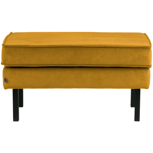 BePureHome hocker op poten Rodeo - Velvet - Oker - 45x84x54 - vtwonen shop