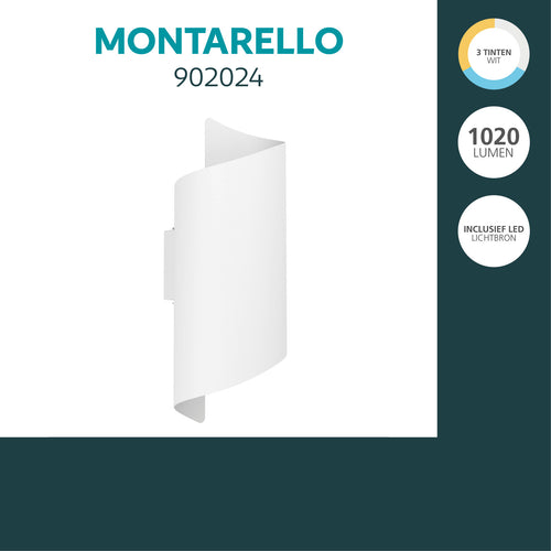 EGLO Wandlamp buiten Montarello - LED - Wit