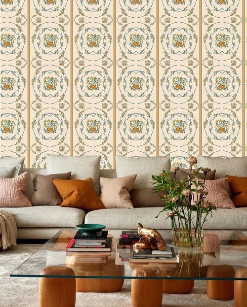 Catchii Behang Jardin de Provence gebroken wit - vtwonen shop