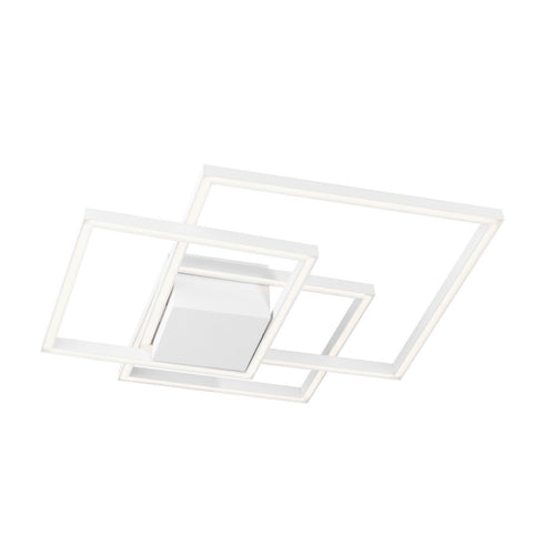 Merano Atlanta Geïntegreerde LED Semi Flush Light Wit Aluminium LED 42W 2650Lm 3000K