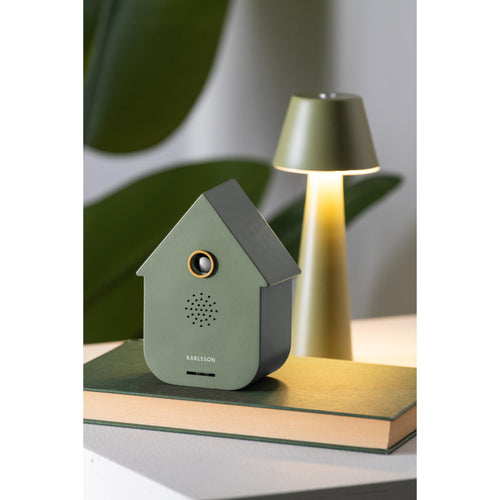 Karlsson ornament Sound Box Modern Cuckoo - groen - 12x7.5x11.5cm - Vaderdag - Vaderdagcadeau - Vaderdag cadeautje voor hem