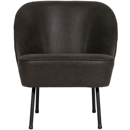 BePureHome fauteuil Vogue- Leer - Zwart - 69x57x70 - vtwonen shop