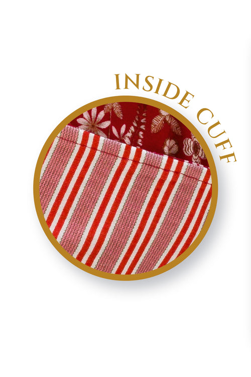 Pip Studio - Naomi Kimono Dames - Daisy Dreams - Rood - S - vtwonen shop