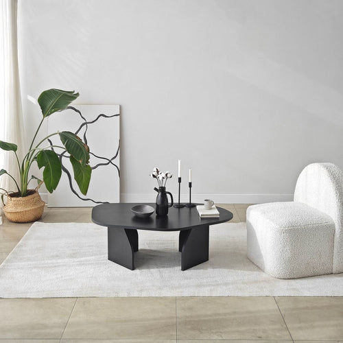 Calicosy - ROCK Salontafel met brede poten - Steen - 60x100x35 cm