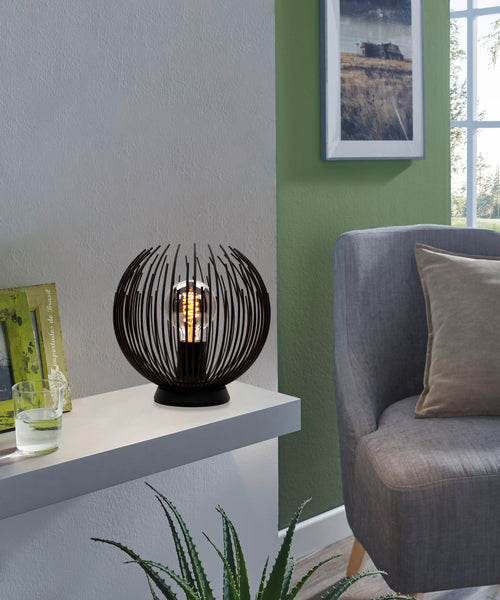 EGLO tafellamp Venezuela-A  - E27 - 22,5 cm - Zwart - vtwonen shop