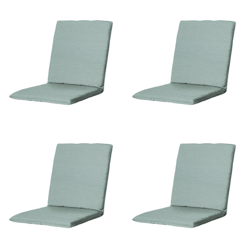 Madison stapelstoelkussen Eco-line - blauw - 97x49x5cm - set van 4