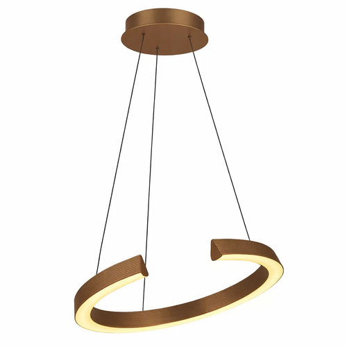 Freelight hanglamp Cavallo - 1 lichts - 50  x 180   cm - brons goud