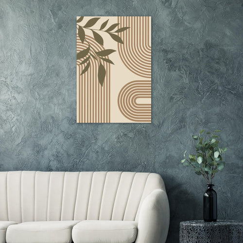 Artfulprints Poster Boho – Structured calm   - 70x100 cm - Bruin