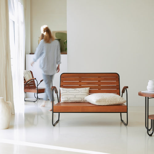 Tikamoon Key Wood - Vierzits massief acacia loungeset - Naturel - vtwonen shop