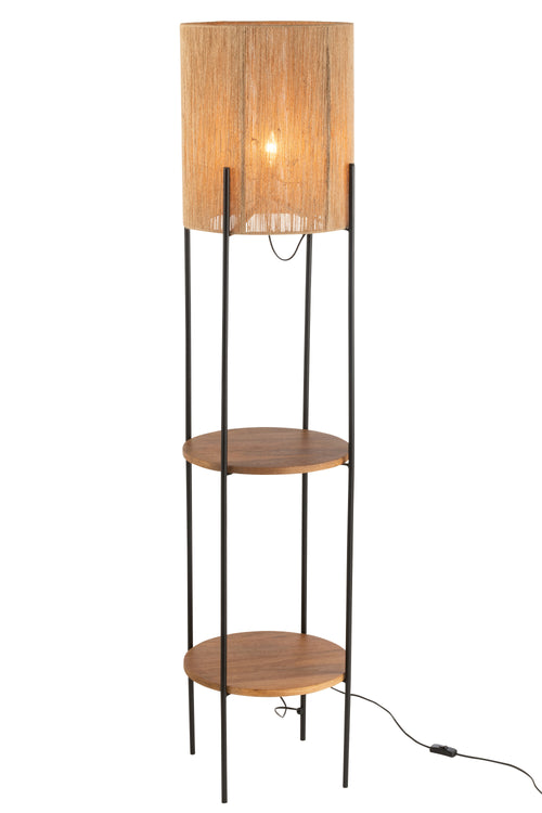 J-Line lamp - ijzer/mango - naturel/zwart - vtwonen shop