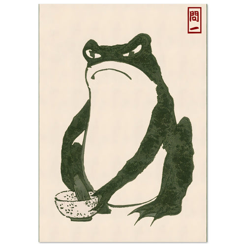 Artfulprints  Hoji frog   poster A4 21x29.7 cm - vtwonen shop
