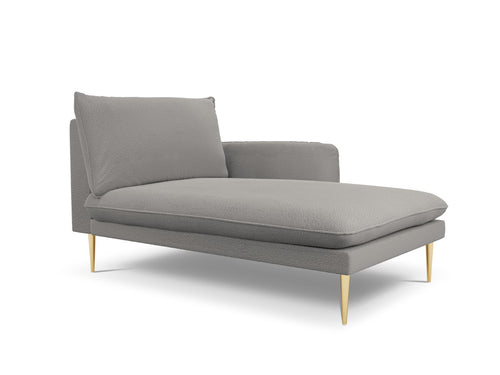 Cosmopolitan Design rechter chaise longue Vienna boucle, grijs - 170x110x95cm