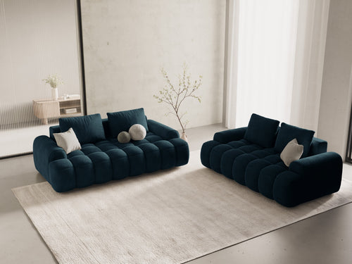Cosmopolitan Design Bank Linz 2-zits, flueel diepe olie - 100x175x84cm