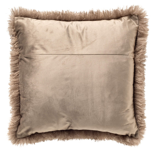 IBBY - kussenhoes 45x45 cm - gerecycled - fluffy - Driftwood - taupe
