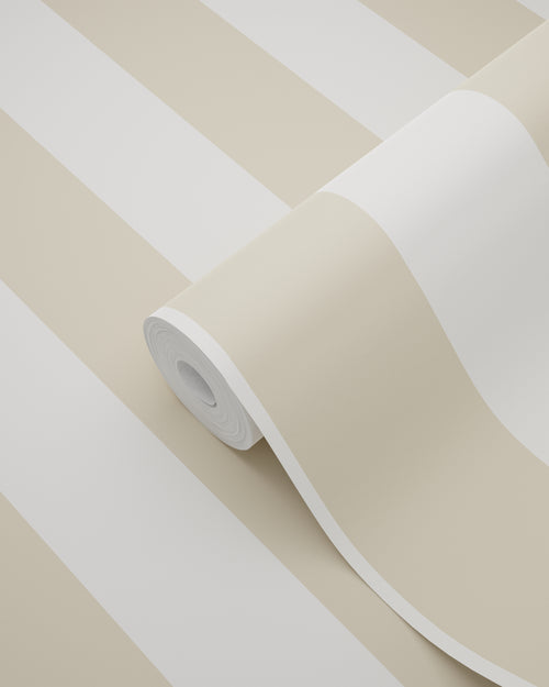 ESTAhome behang strepen wit en lichtbeige - 53 cm x 10.05 m - 139913 - vtwonen shop