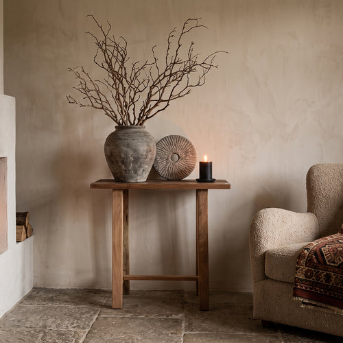 Raw materials bijzettafel Farmwood - FSC gerecycled hout - 85x43x80 cm