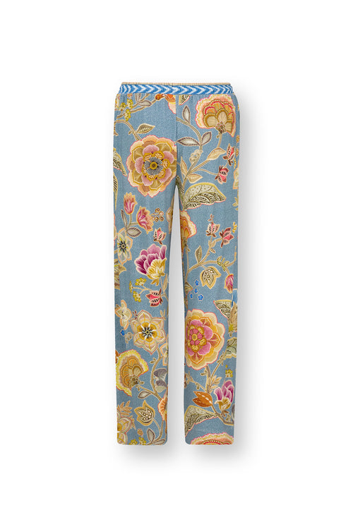 Pip Studio - Belin Long Pajama Pants Women - Matata - Blue - S - vtwonen shop