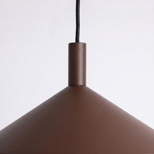 Sollux Lighting Hanglamp NOX 40 bruin - 40x40x135cm