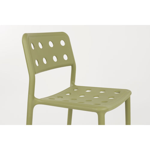 Housecraft Living Serra Tuinstoel/ Eetkamerstoelen Kunststof Groen - Set van 4 - vtwonen shop