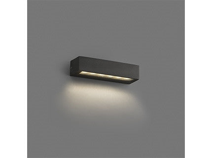 Faro LAKO - Geïntegreerde LED-downlighter buitenwandlamp grijs, 3000K, IP65