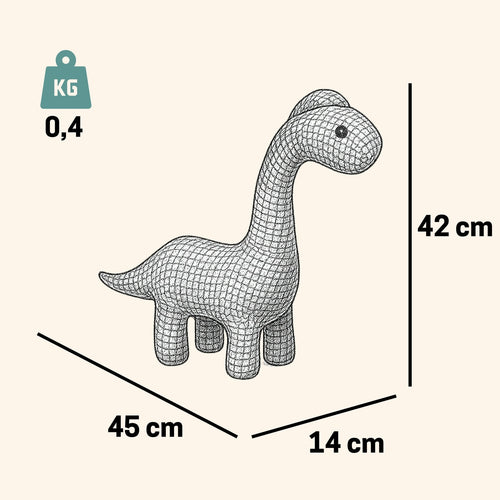 Pintado & Lacado knuffeldier Dinosaur - groente - 45 cm