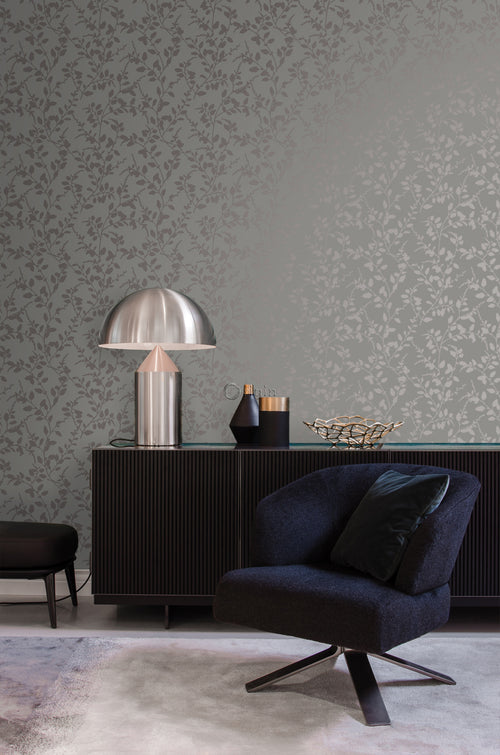 Origin Wallcoverings behang bladeren taupe - 53 cm x 10,05 m - 345930 - vtwonen shop